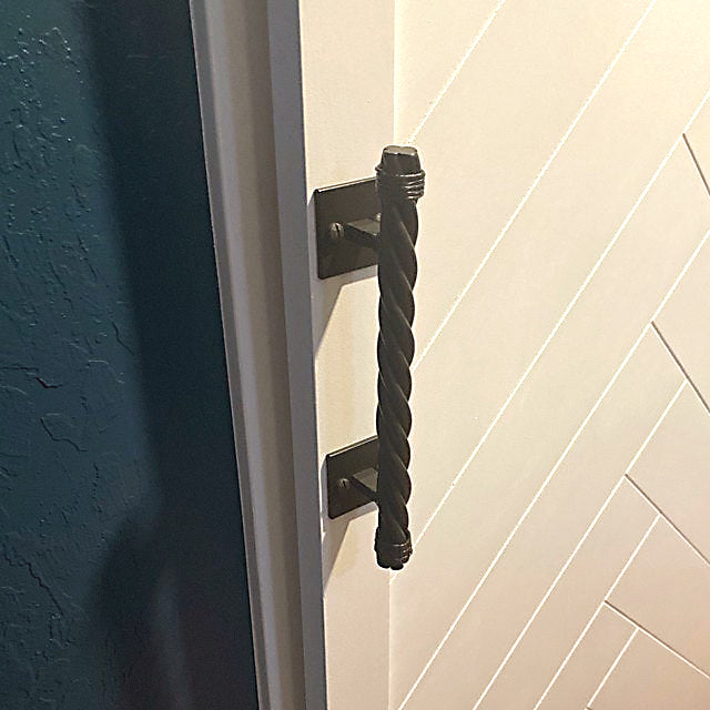 Rope Pull #4 barn door handle 12" long