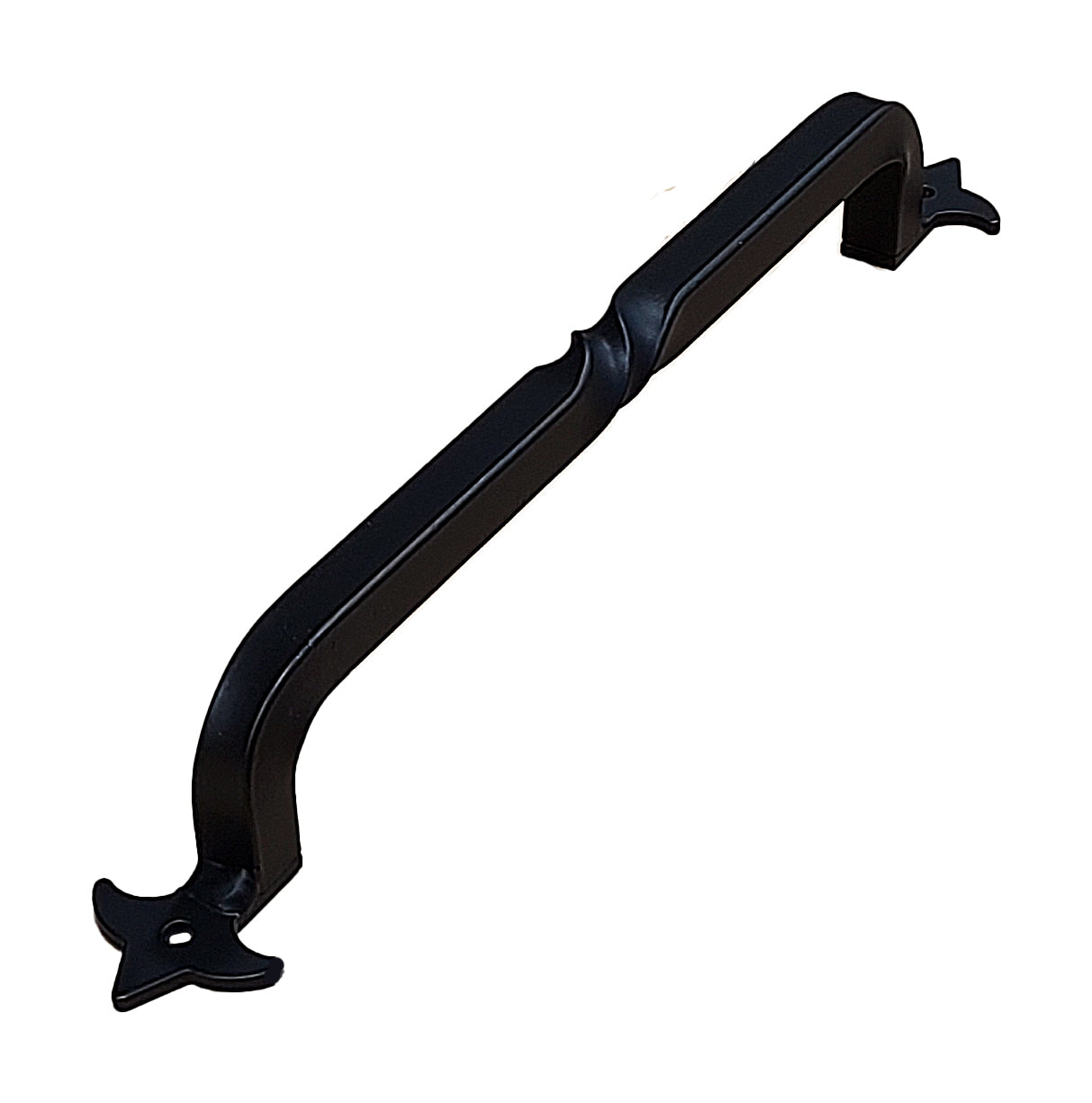 Slimline Barn Door Handle Pull with Tasteful Simple Twist and Fleur De Lis Legs