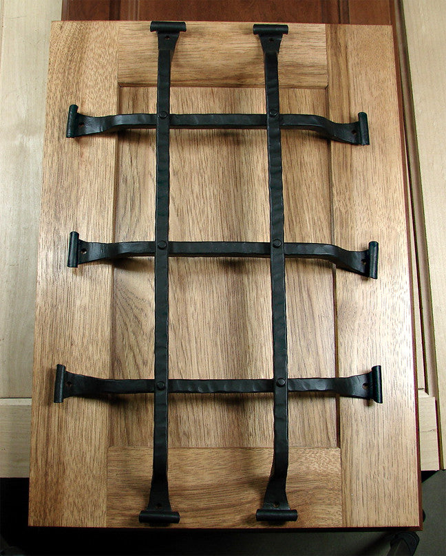 Premium Curled Tip Speakeasy Grille - Size: 12" x 20" 5 Bars - Wild West Hardware