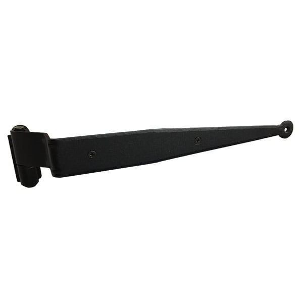 Black Hammered Hardware - 6-3/4 Black Strap Hinge