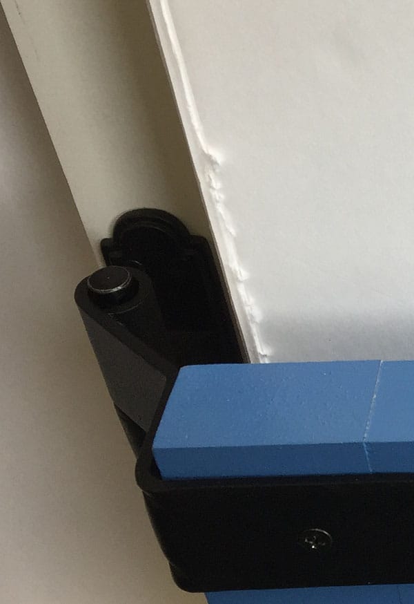 Strap Hinge for Shutters - Show Me Style - Circle Tip - 12" Inch - 1-1/2" Inch Offset - Black Powder Coat - Sold Individually