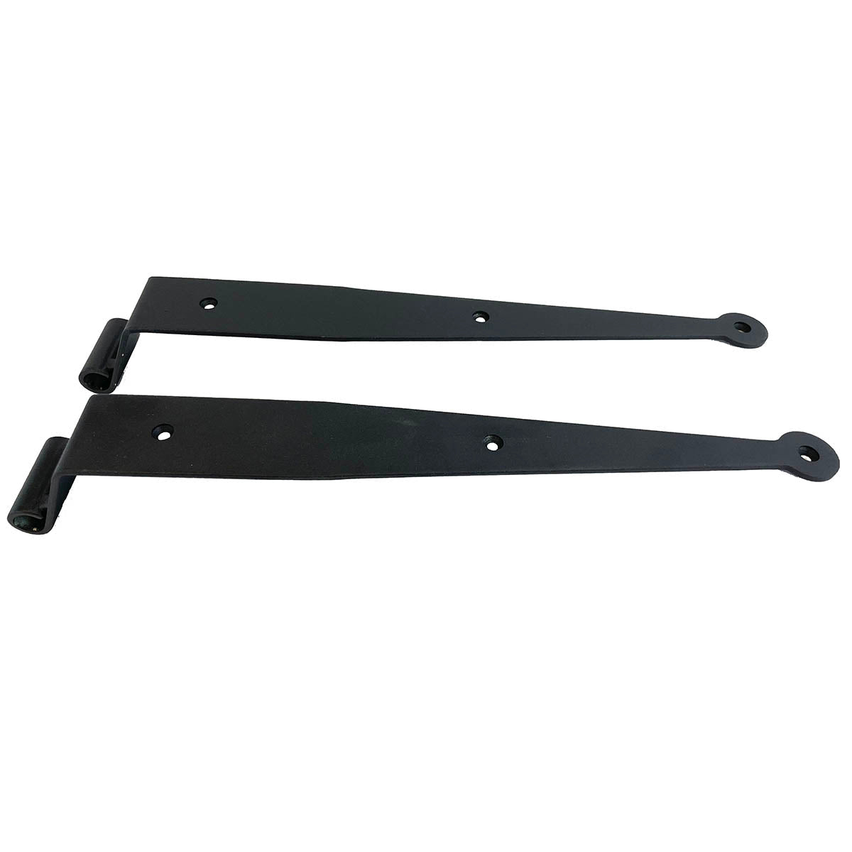 Strap hinges for shutters - Show Me style - 12 inch - minimal offset without pintles