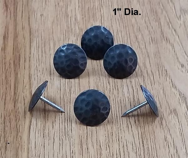 Round Clavos, Timeworn with oil rubbed bronze finish - Choice of 7 sizes - Wild West Hardware
