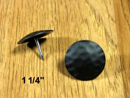 Round Clavos, Black Powder coat finish 7 sizes to choose from - Wild West Hardware