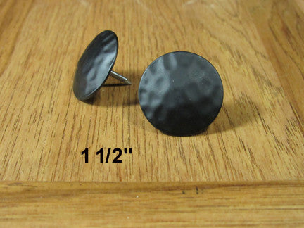 Premium Round Clavos 1 1/2" diameter head-Black PC - Wild West Hardware