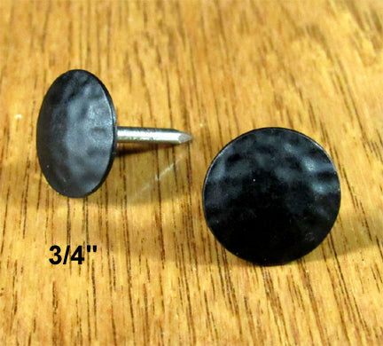 Premium Round Clavos 3/4" diameter head-Black PC - Wild West Hardware