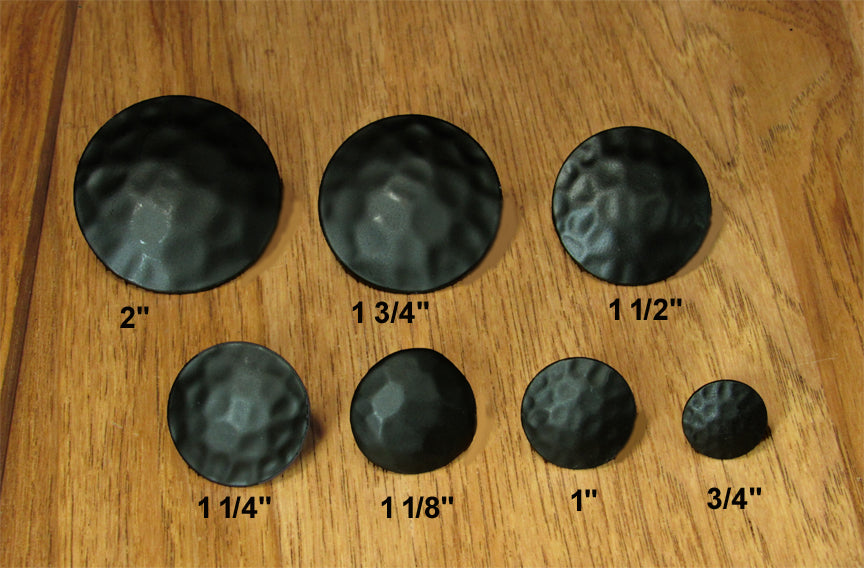 Round Clavos, Black Powder coat finish 7 sizes to choose from - Wild West Hardware
