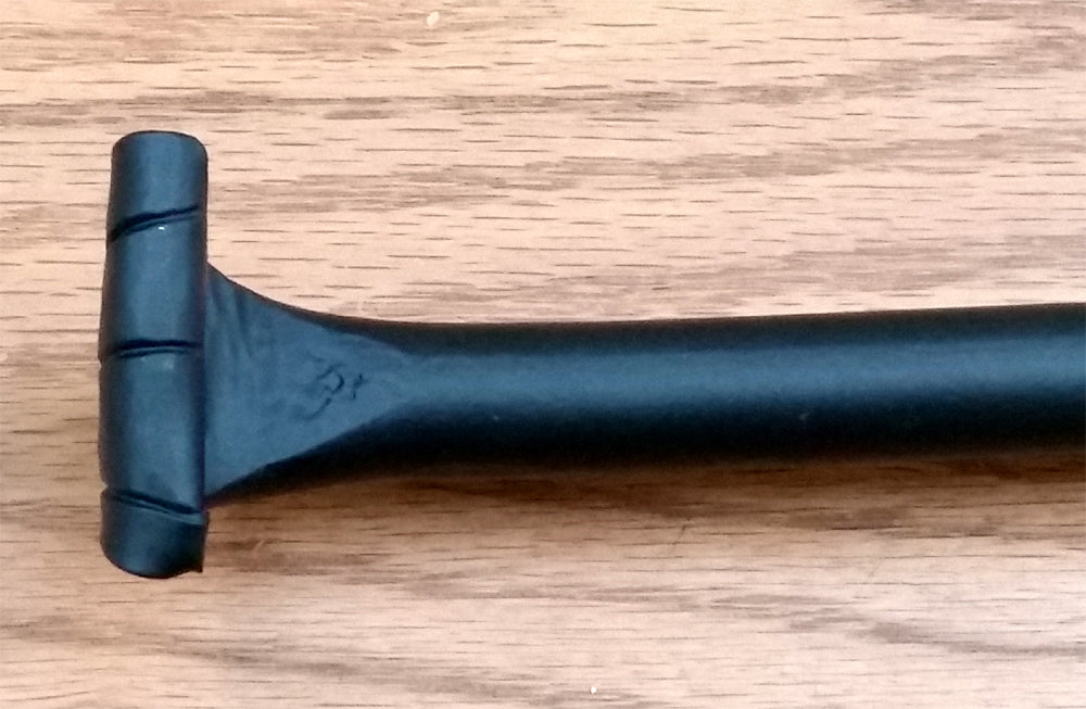 Rustic Cane Bolt "fish tail" handle (includes flat strike plate) - Wild West Hardware