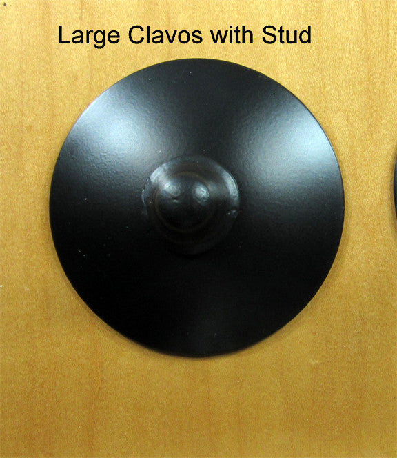 Large 4" diameter Clavos with decorative stud - Wild West Hardware