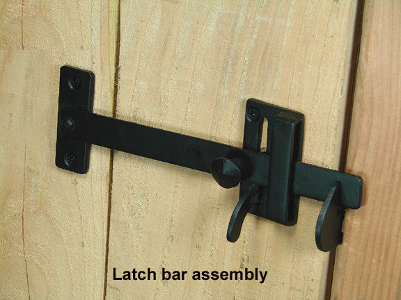 Ponderosa Gate Thumb Latch - Matte Black powder coat finish - Wild West Hardware