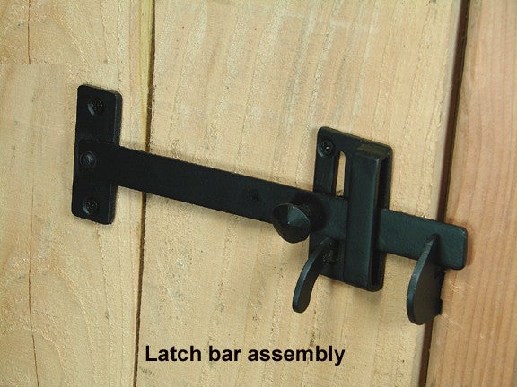 Ponderosa Gate Thumb Latch - Matte Black powder coat finish - Wild West Hardware