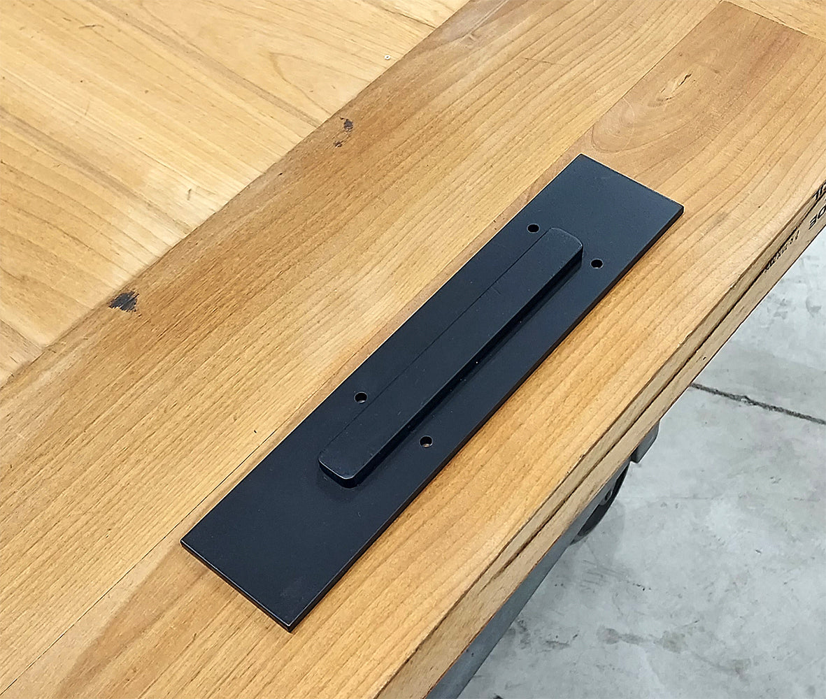 Plain Rectangular Finger Pull Handle - Flush Pull Handle - "Easy Mount"