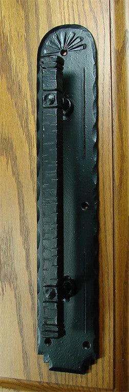 The "Santa Fe" Door Pulls - Black Powder coat finish - Wild West Hardware