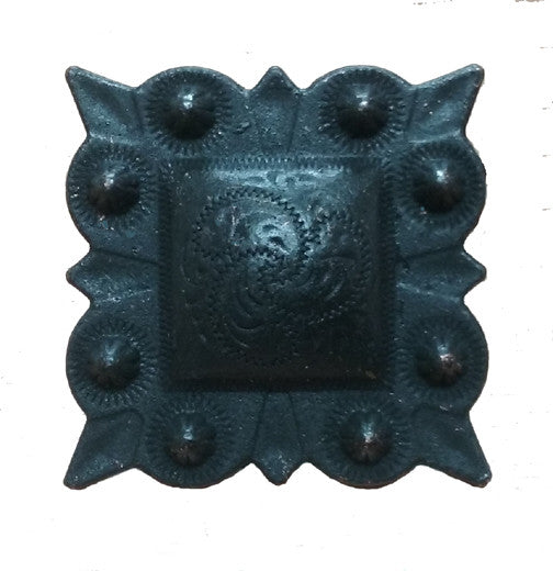 Square STUDDED Style Clavos, 1" x 1" - Oil Rubbed Bronze finish - Wild West Hardware