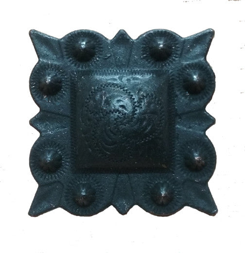 Square STUDDED Style Clavos, 1&quot; x 1&quot; - Oil Rubbed Bronze finish - Wild West Hardware
