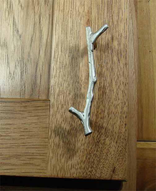 LIMITED Time SALE: Twig Pulls For cabinets and drawers - Satin Nickel - Wild West Hardware