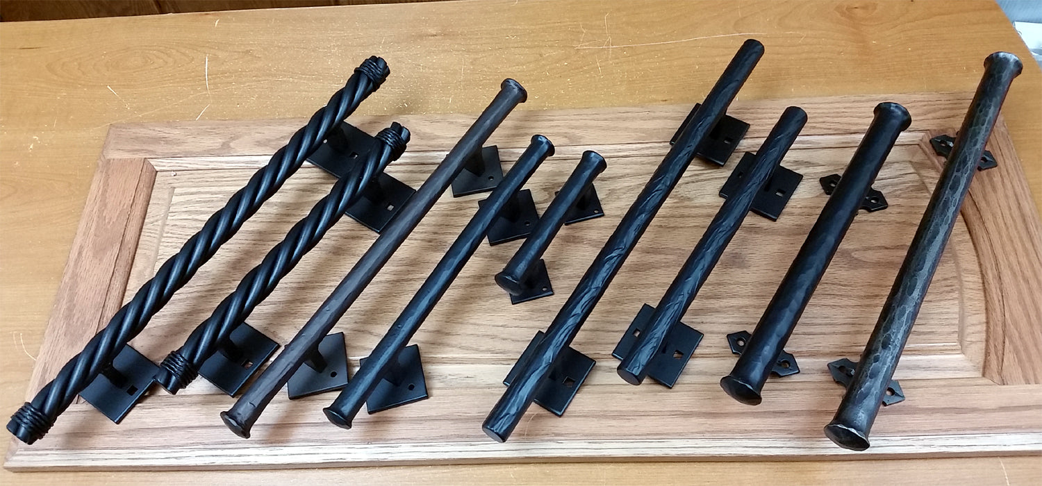 Image of a barn door hardware installation