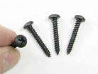 Black Screws Pan Head
