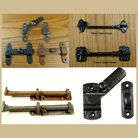 Slide Bolts, Rustic Latches
