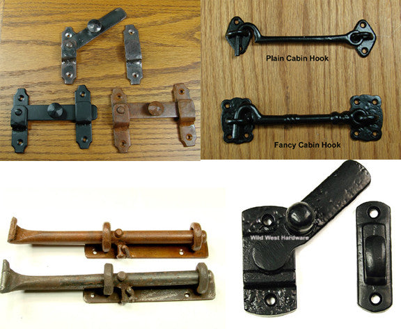 Slide Bolts, Rustic Latches