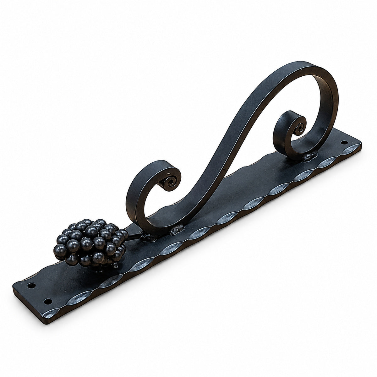 Grape Cluster Scroll Door Pull - Barn Door Handle - Medium Size