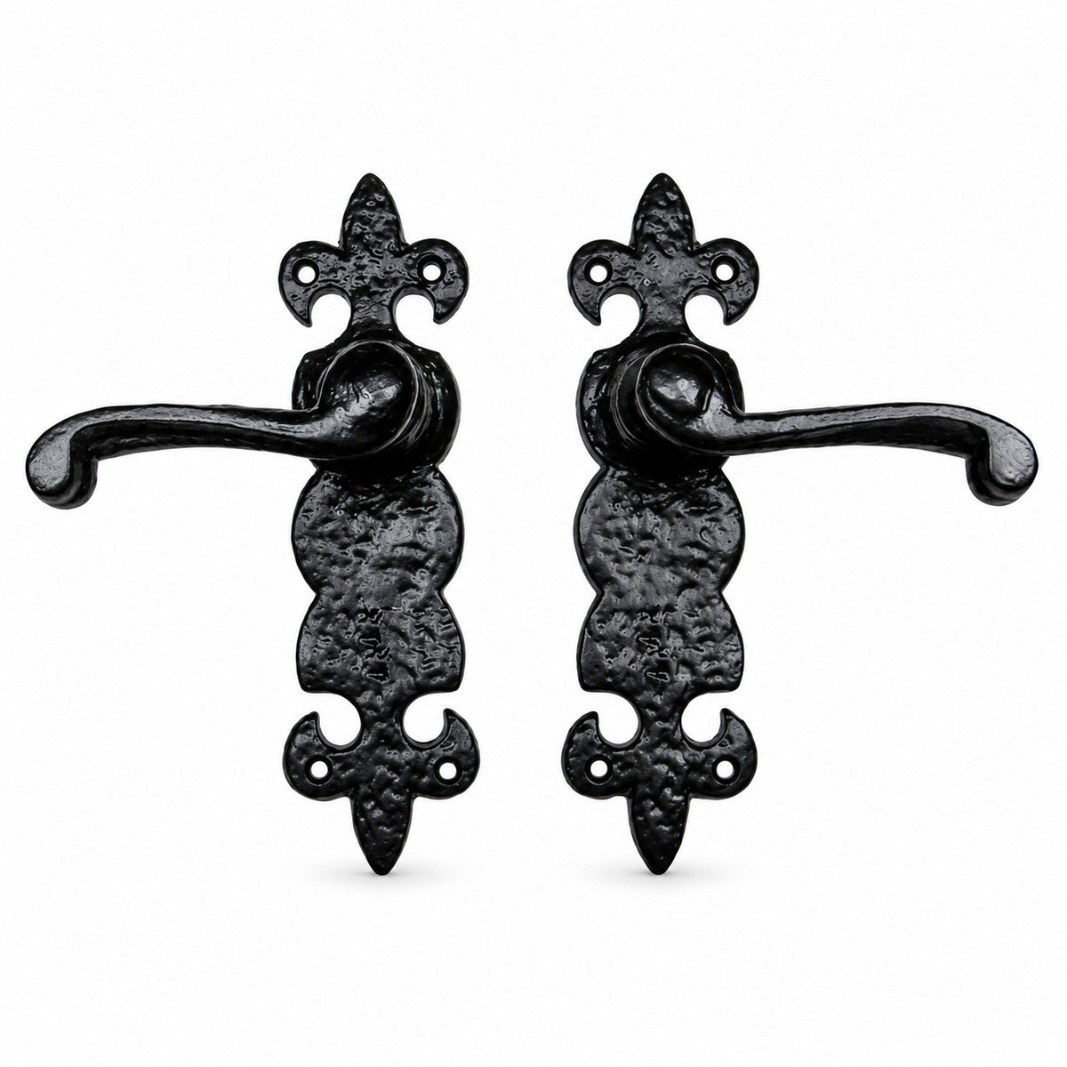 Individual Lever Door Pull, Textured, Black Powder Coat Finish