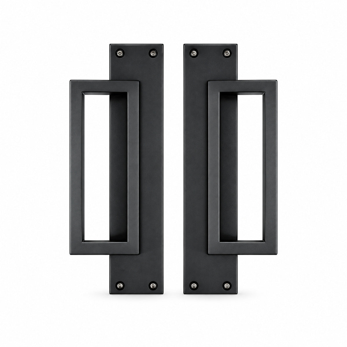 Modern Contemporary Raised Rectangular Door Pulls for Interior or Exterior Doors - sold as pair