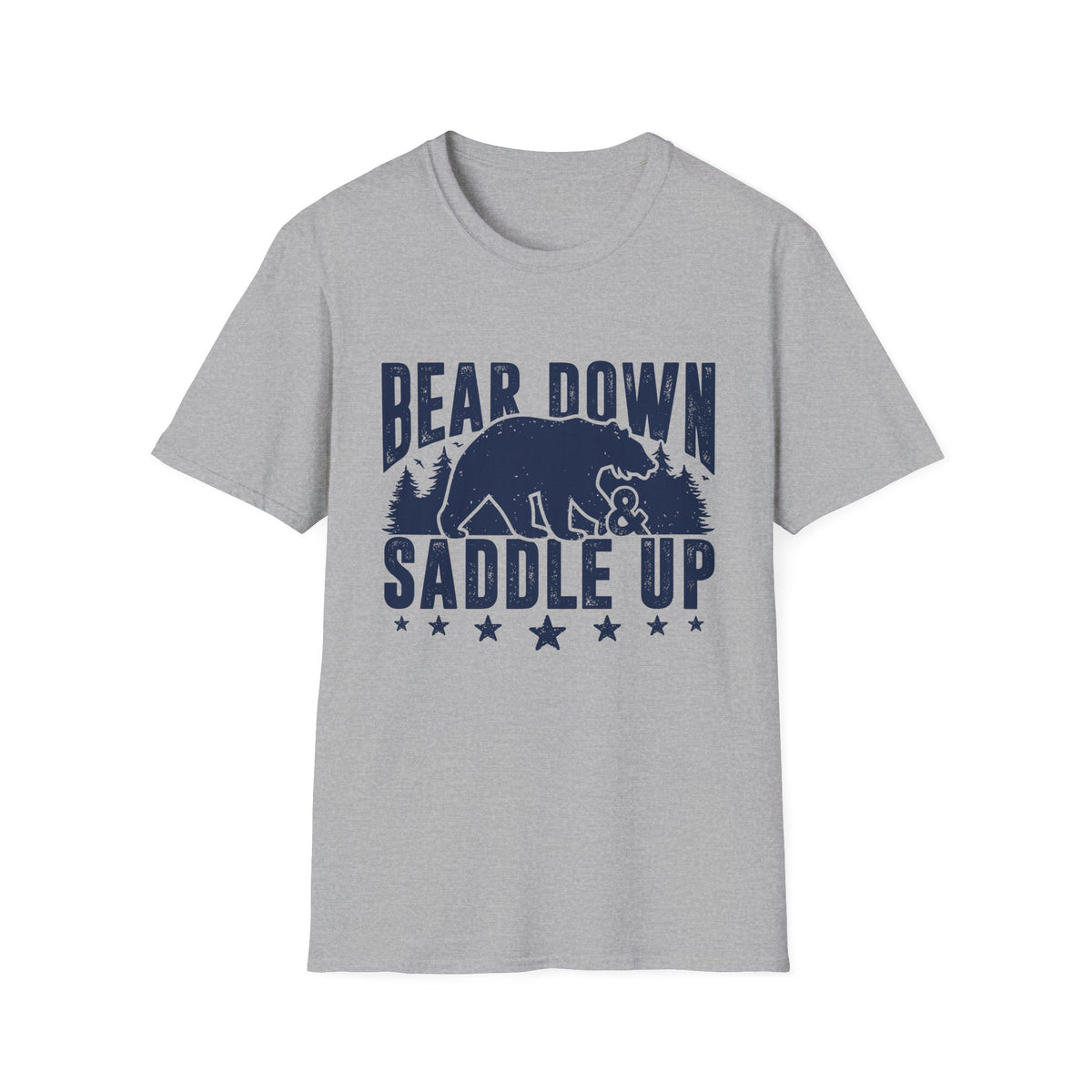 Bear Down and Saddle Up Men&#39;s Softstyle T-Shirt