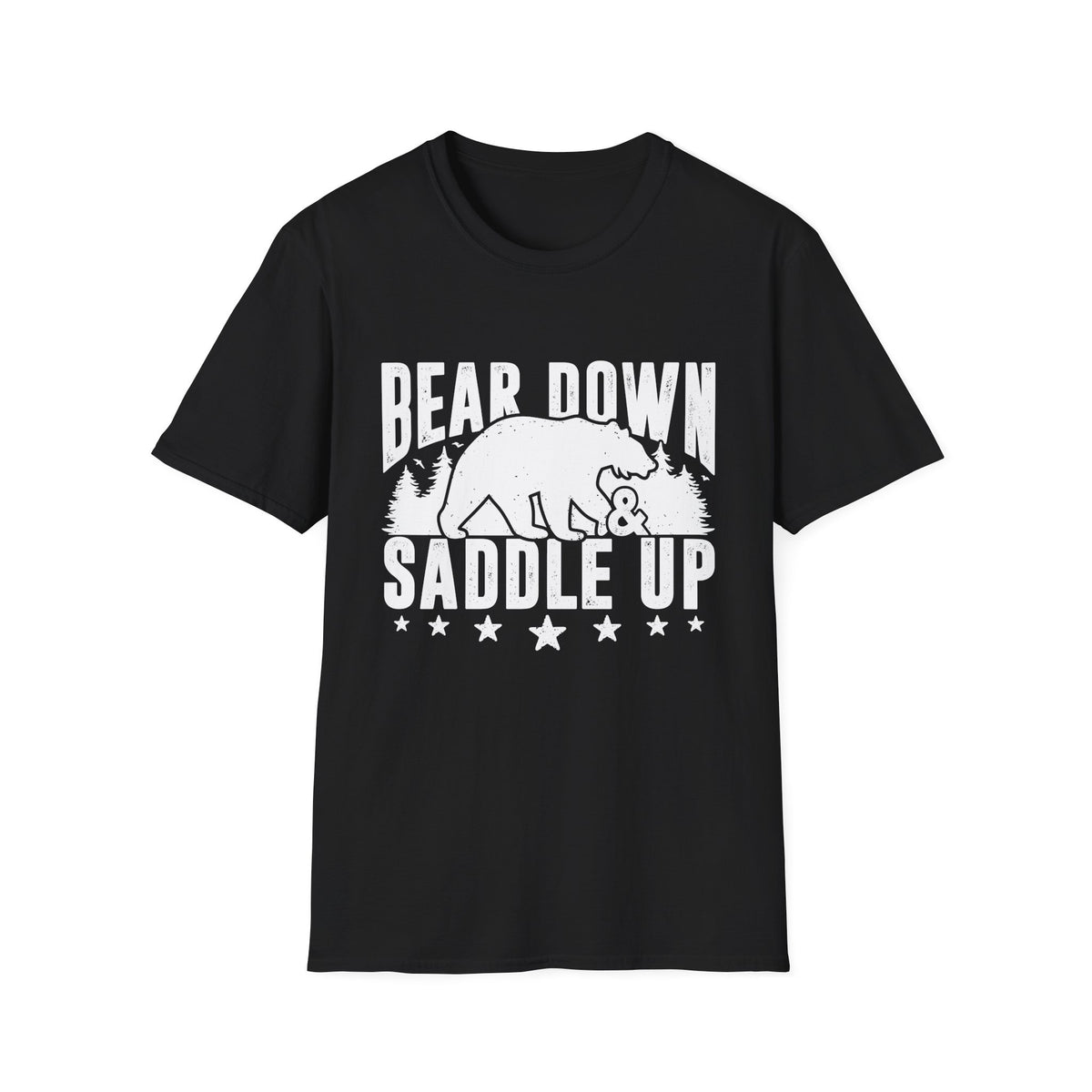 Bear Down and Saddle Up Men&#39;s Softstyle T-Shirt