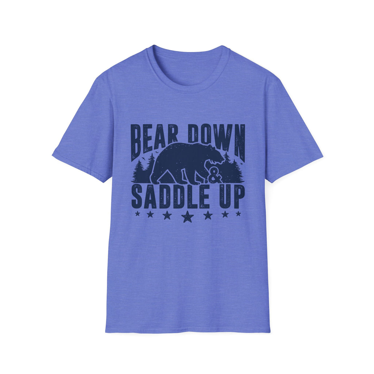 Bear Down and Saddle Up Men&#39;s Softstyle T-Shirt