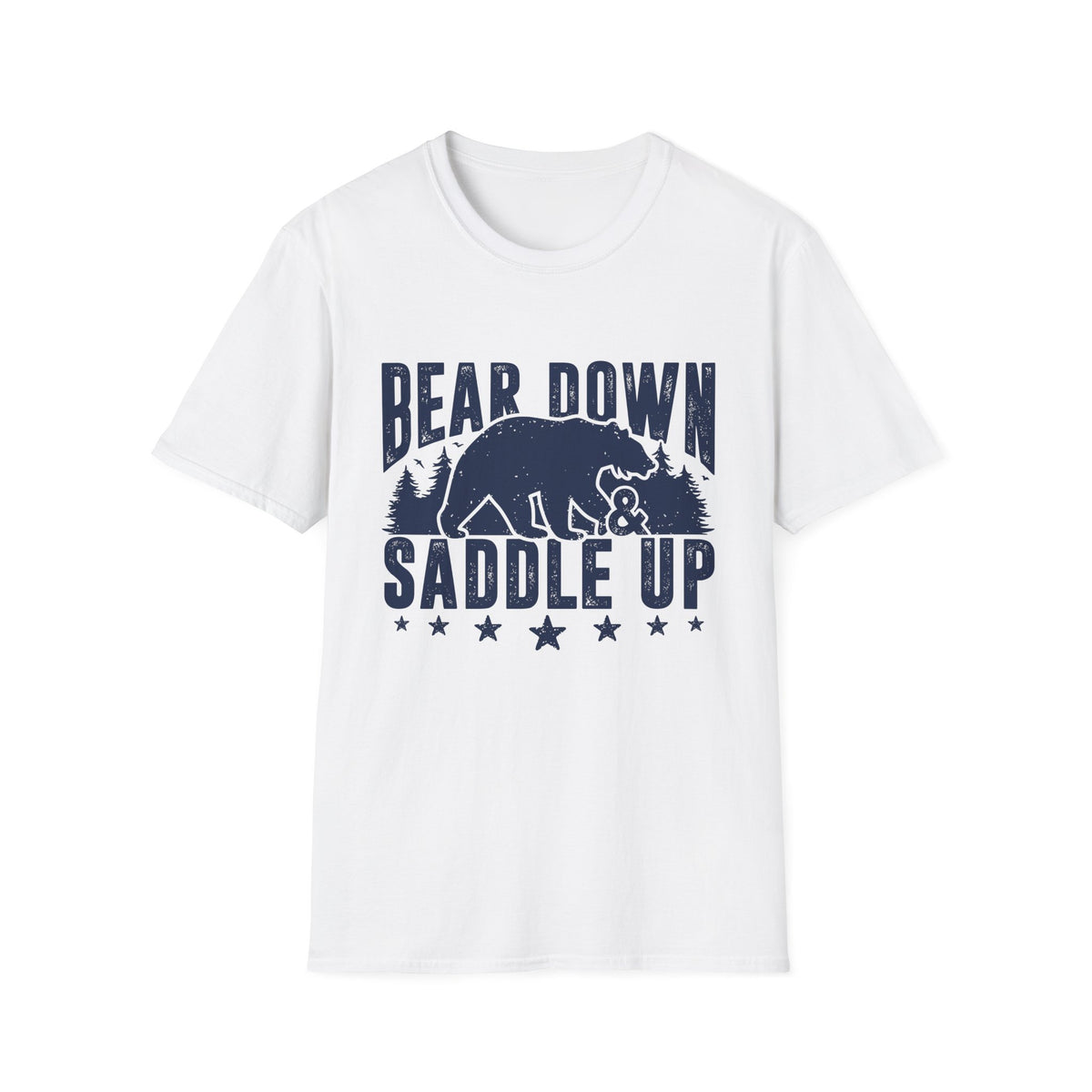 Bear Down and Saddle Up Men&#39;s Softstyle T-Shirt