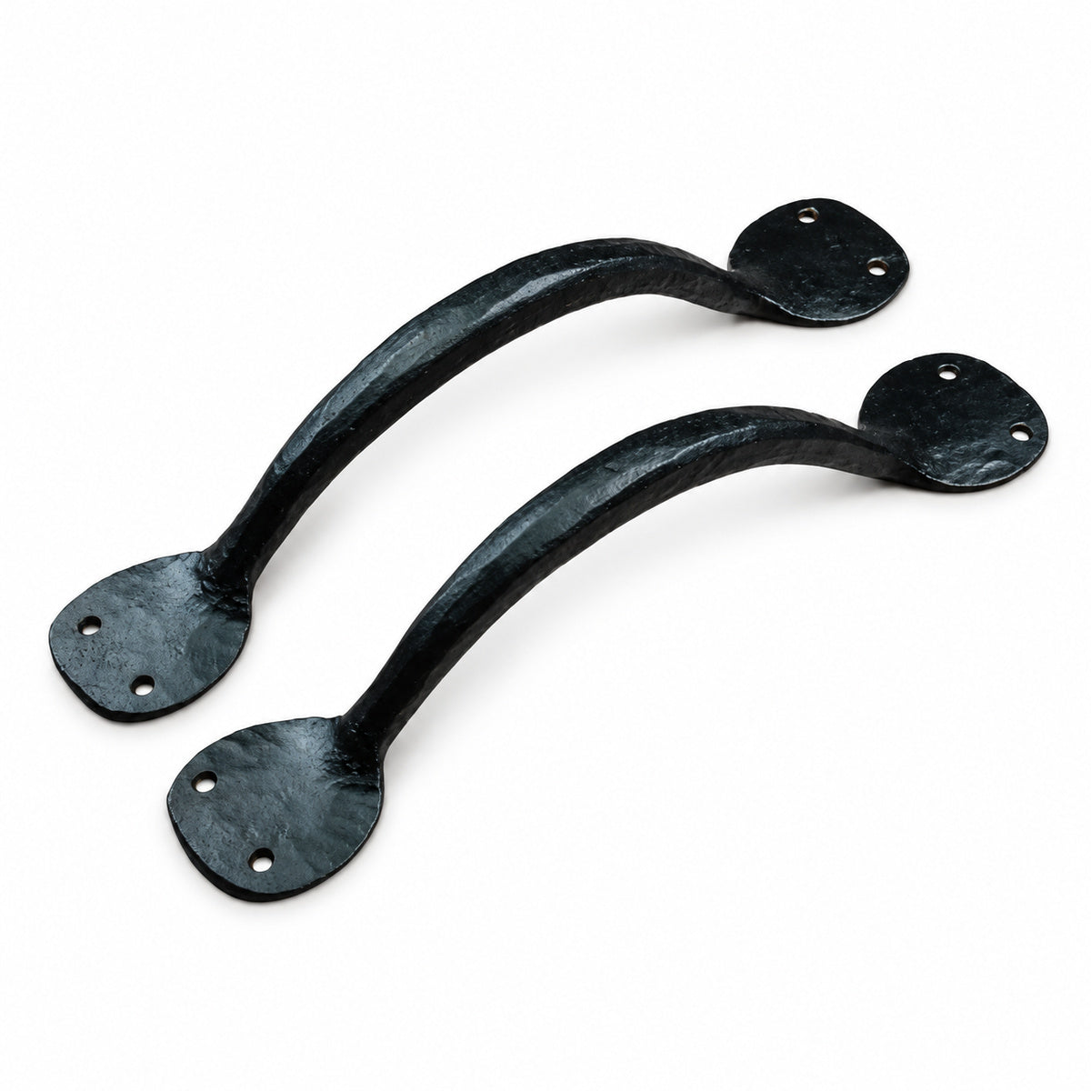 Pair of Colonial Style Door Pulls on  a white background