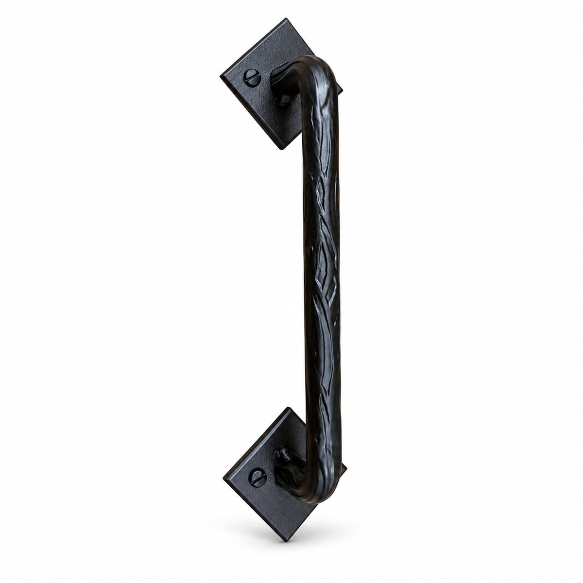 Curved Tree Branch Handle #2 - Barn Door Handle with diamond shape mounting bases