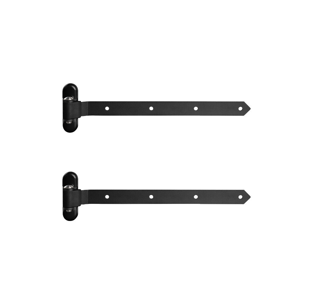 180° 3-Way Adjustable Strap Hinges - For Wooden Gates Up To 770 Lbs - Multiple Sizes and Finishes Available - 2 Pack