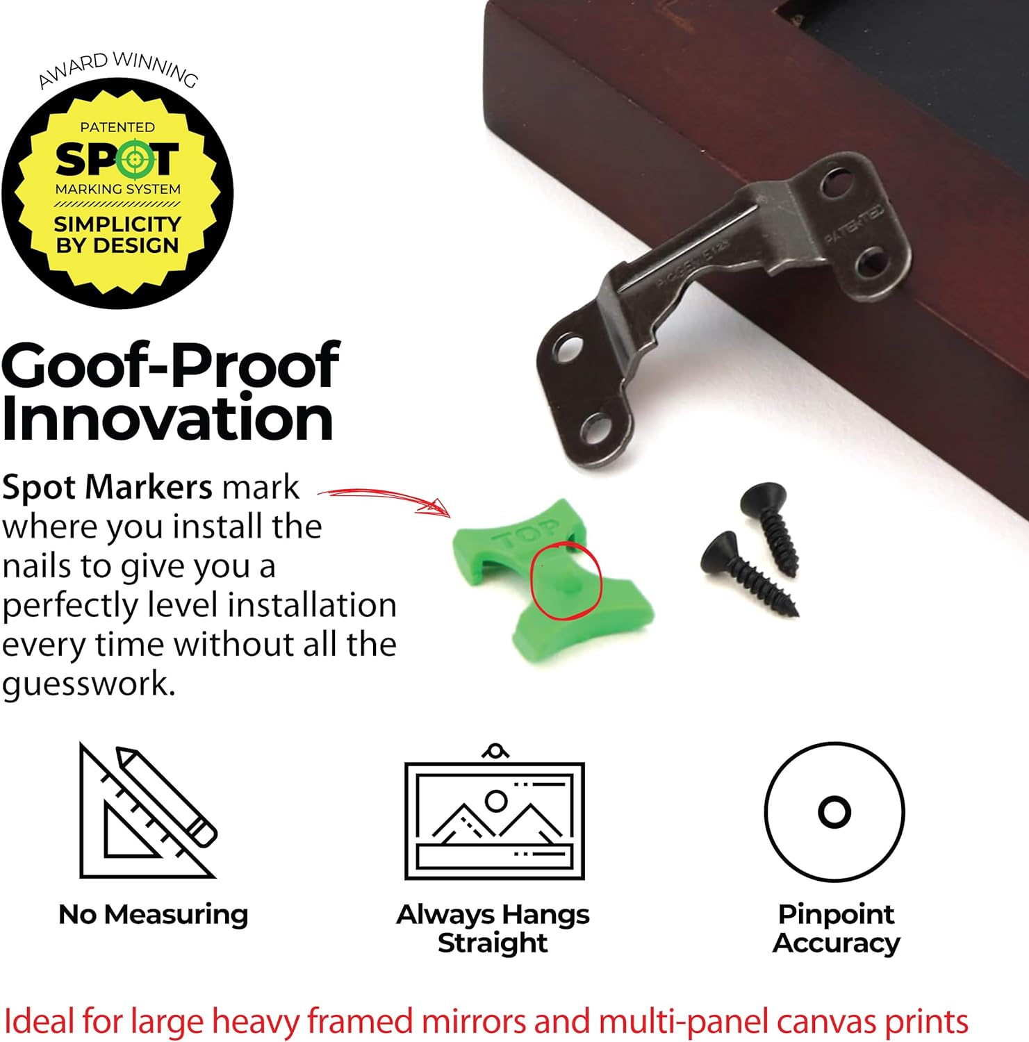 Steel Picture Hanging Kit | Up to 150 lbs