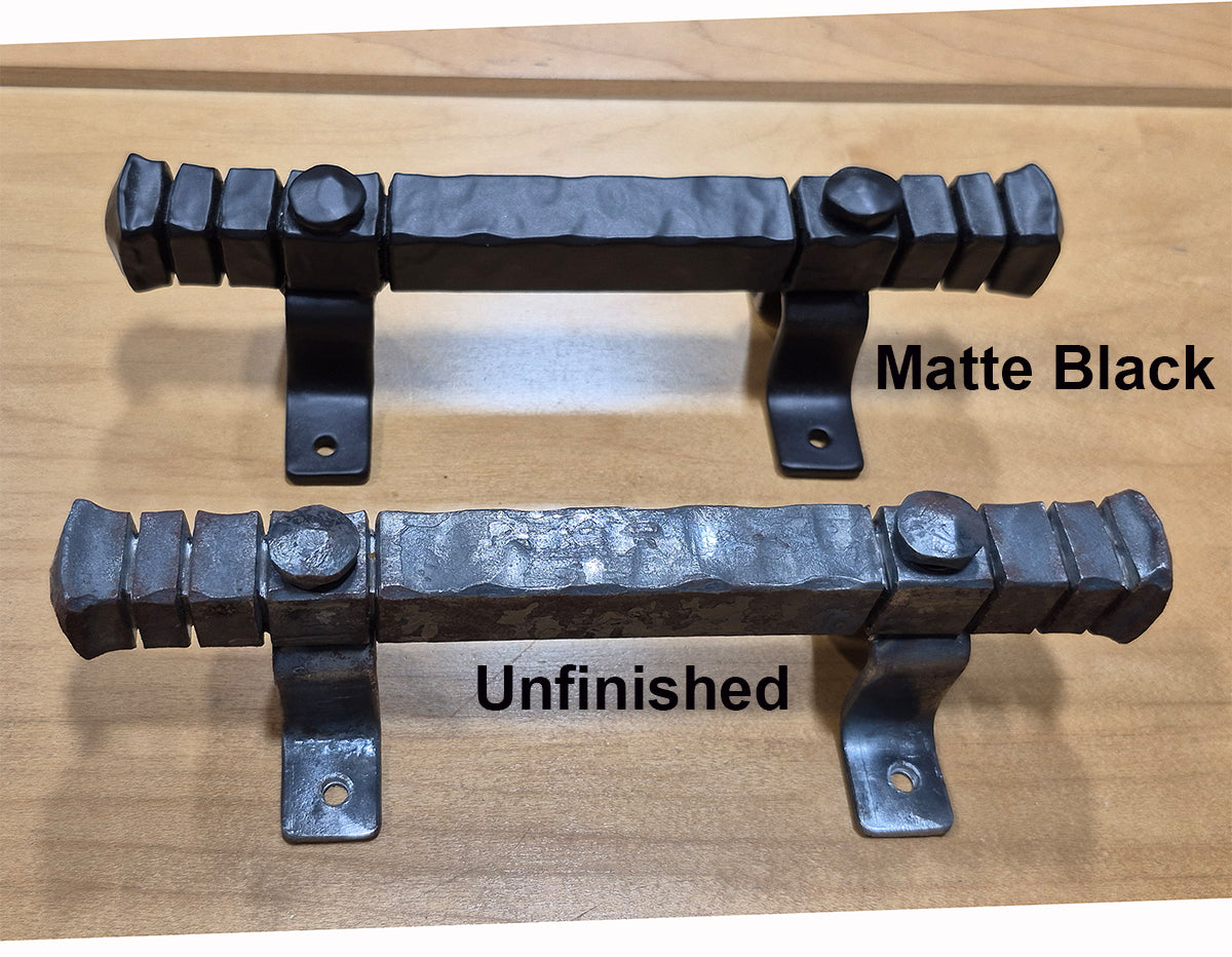 Bridge Door Pull (new 8" size) Barn Door Handle - Multiple Finishes Available