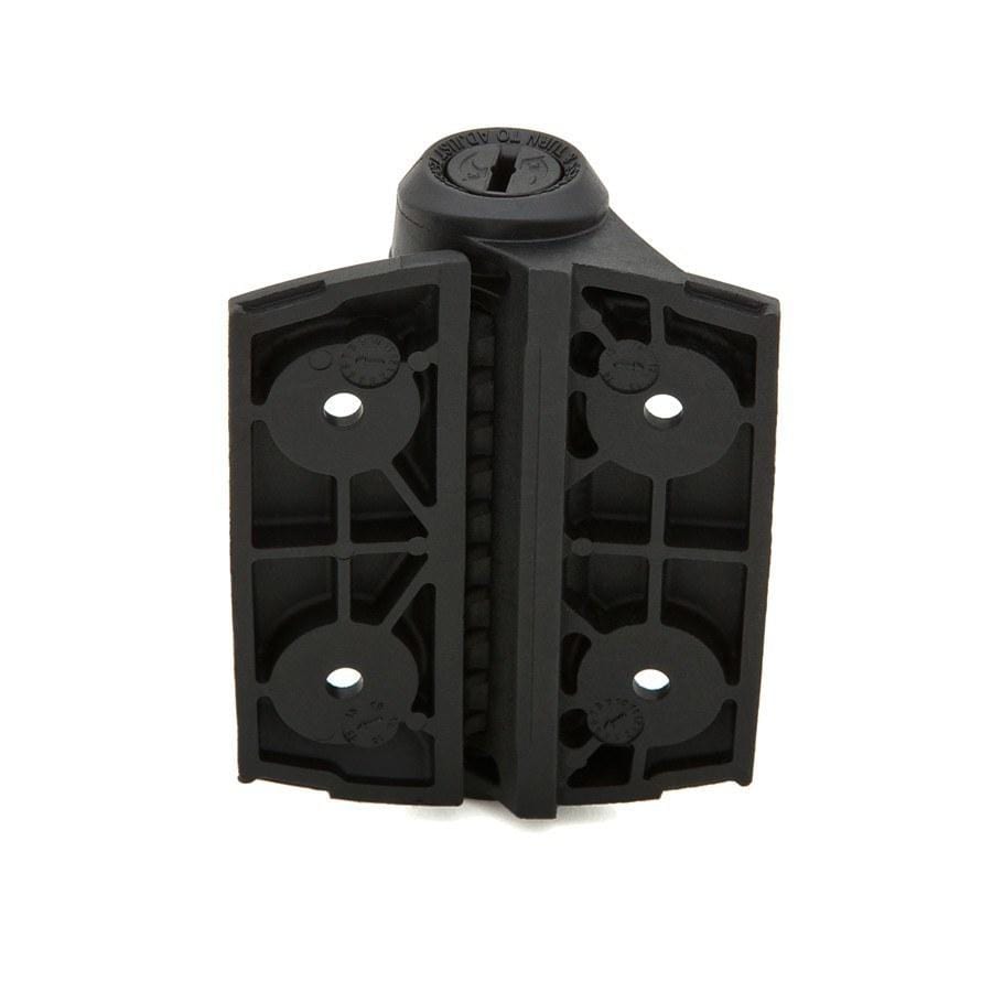 Self-Closing Gate Hinges - 1 Leg for Gate Gap (11/32”-7/8”) - Black Finish - For Metal Gates