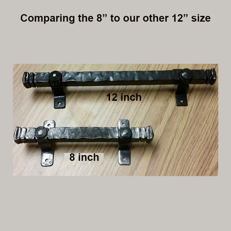 Bridge Door Pull (new 8" size) Barn Door Handle - Multiple Finishes Available