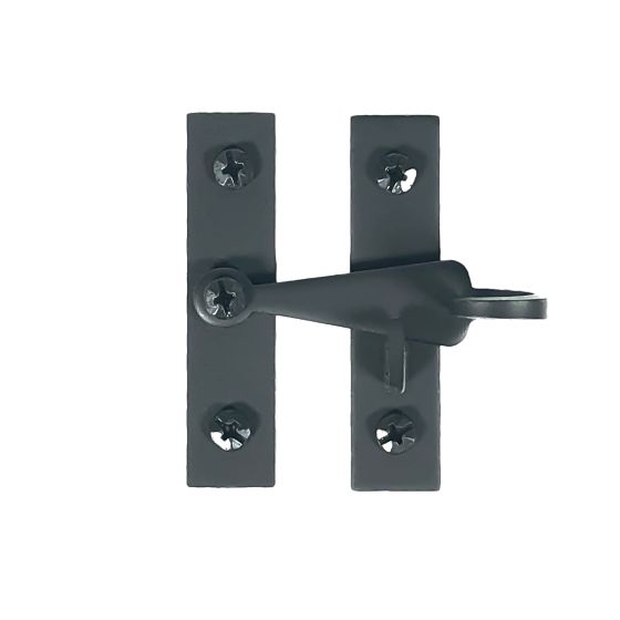 Cabinet Latches - Pig Tail Style - Matte Black Finish - Sold Individually