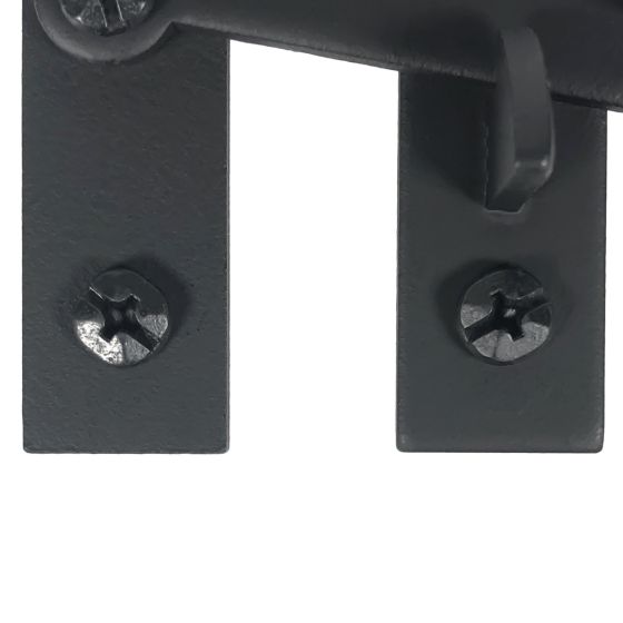 Cabinet Latches - Pig Tail Style - Matte Black Finish - Sold Individually