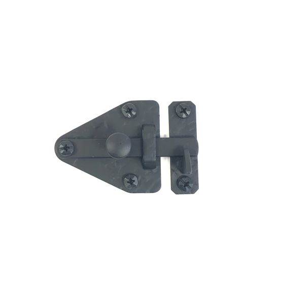 Cabinet Latches - Small Rough Arrowhead Latch - Matte Black Finish - Sold Individually