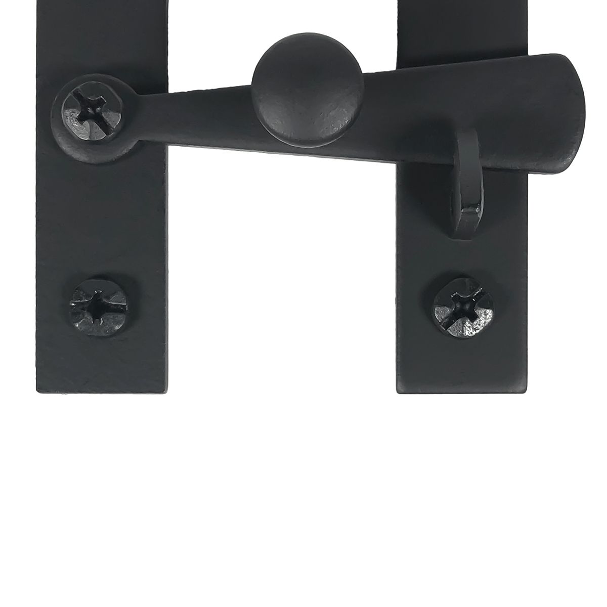 Cabinet Latches - Smooth Knob &amp; Bar - Matte Black Finish - Sold Individually