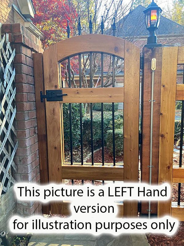 Rustic Gate Hardware Kit – Decorative Strap Hinges, Cottage Gate Latch & Heavy-Duty Gate Stops