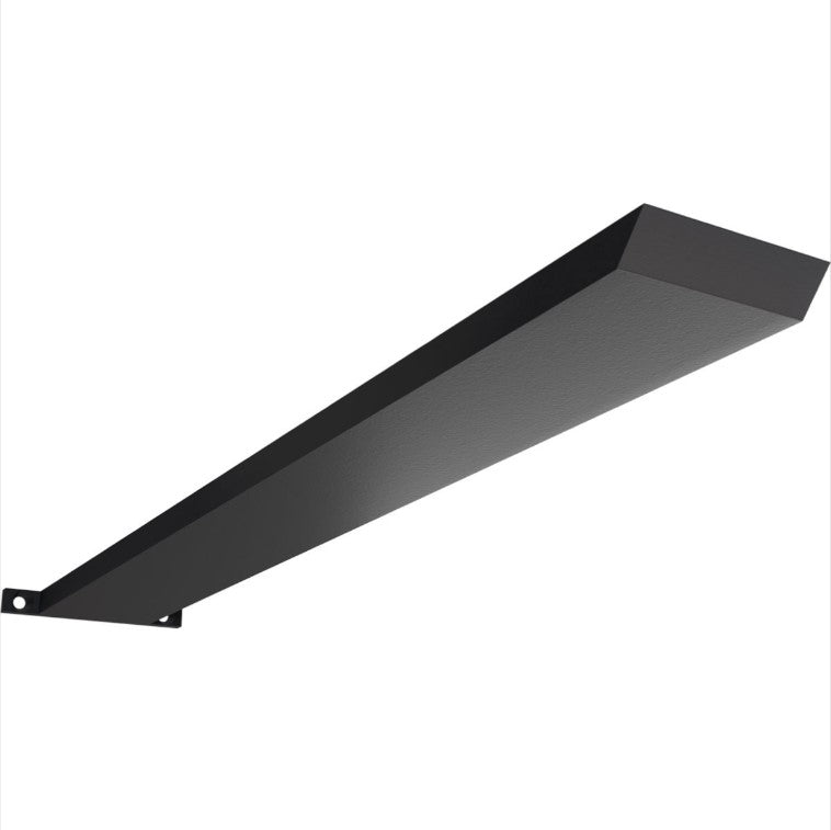 Countertop Island Heavy Duty Steel Bracket with Flange - 2-1/2" Inch Width - Multiple Sizes Available - Black Powder Coat Finish - Sold Individually