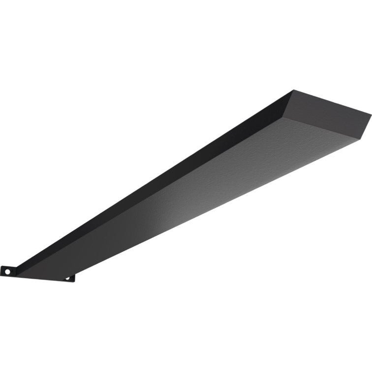 Countertop Island Heavy Duty Steel Bracket with Flange - 2-1/2" Inch Width - Multiple Sizes Available - Black Powder Coat Finish - Sold Individually