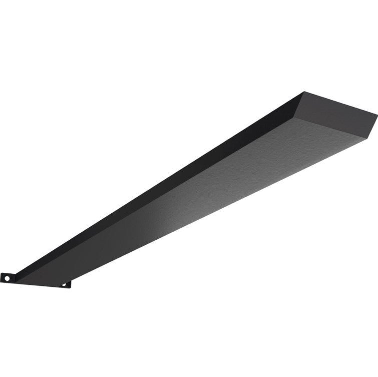 Countertop Island Heavy Duty Steel Bracket with Flange - 2-1/2" Inch Width - Multiple Sizes Available - Black Powder Coat Finish - Sold Individually