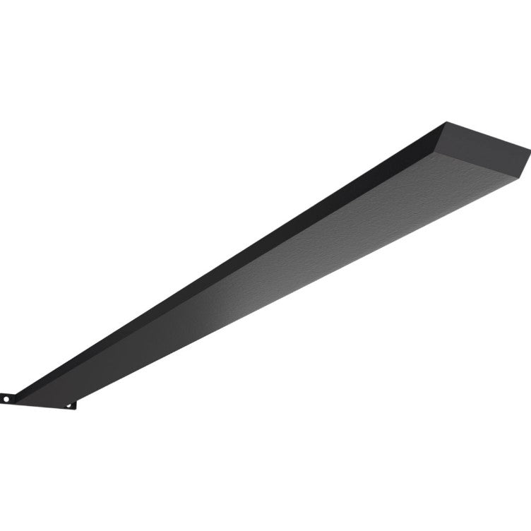 Countertop Island Heavy Duty Steel Bracket with Flange - 2-1/2" Inch Width - Multiple Sizes Available - Black Powder Coat Finish - Sold Individually