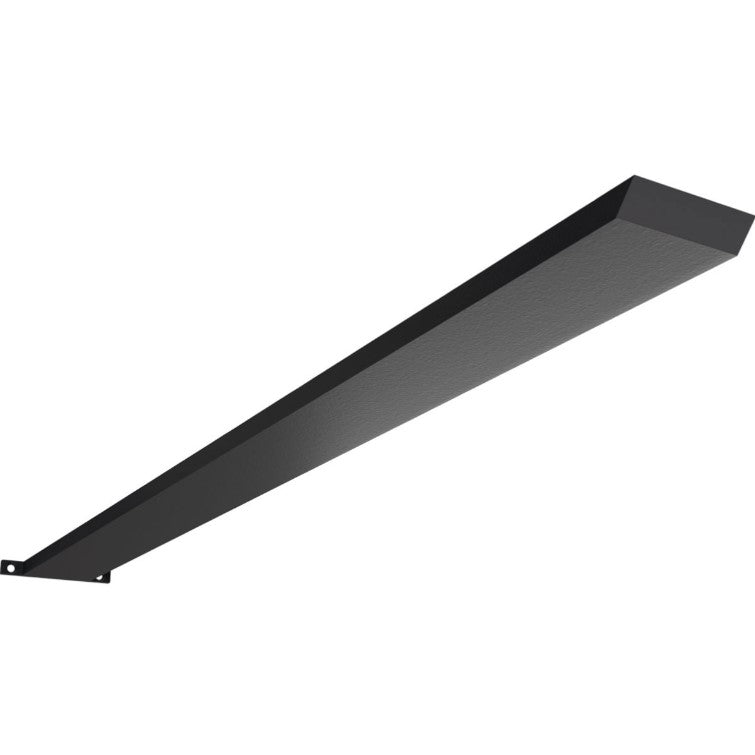 Countertop Island Heavy Duty Steel Bracket with Flange - 2-1/2" Inch Width - Multiple Sizes Available - Black Powder Coat Finish - Sold Individually