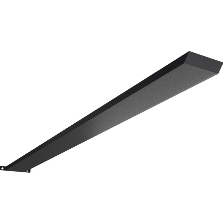 Countertop Island Heavy Duty Steel Bracket with Flange - 2-1/2" Inch Width - Multiple Sizes Available - Black Powder Coat Finish - Sold Individually