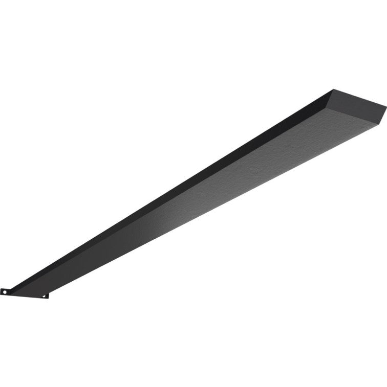 Countertop Island Heavy Duty Steel Bracket with Flange - 2-1/2" Inch Width - Multiple Sizes Available - Black Powder Coat Finish - Sold Individually